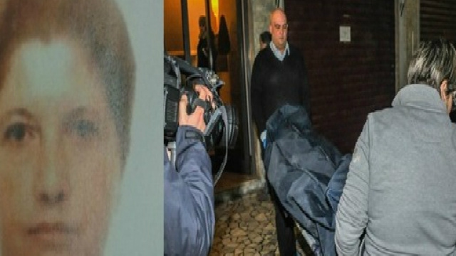 A sinistra Susanna Lazzarini, a destra il cadavere