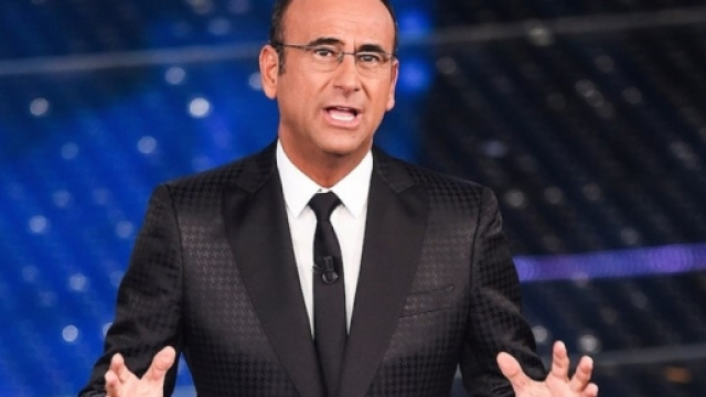 Il conduttore del Festival di Sanremo Carlo Conti