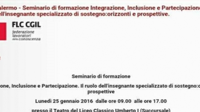 La locandina dell'evento di Palermo del 25