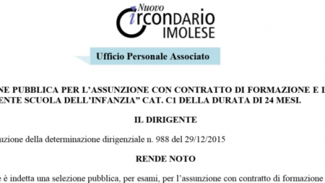 Docente scuola dell'infanzia, durata 24 mesi