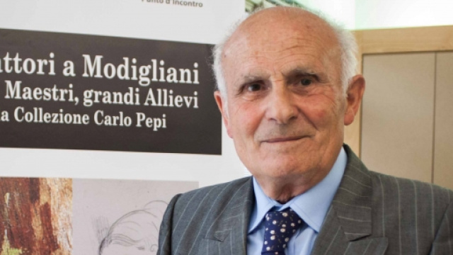 Il collezionista d'arte Carlo Pepi