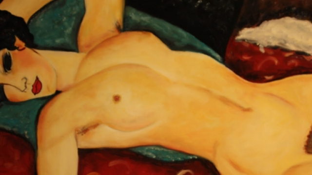 Il quadro Nu couch&eacute;, o Nudo Rosso.