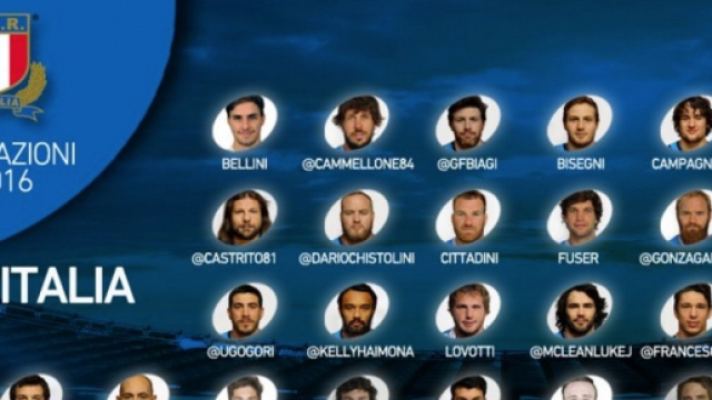 30 convocati dell'Italia per il 6 Nazioni di rugby