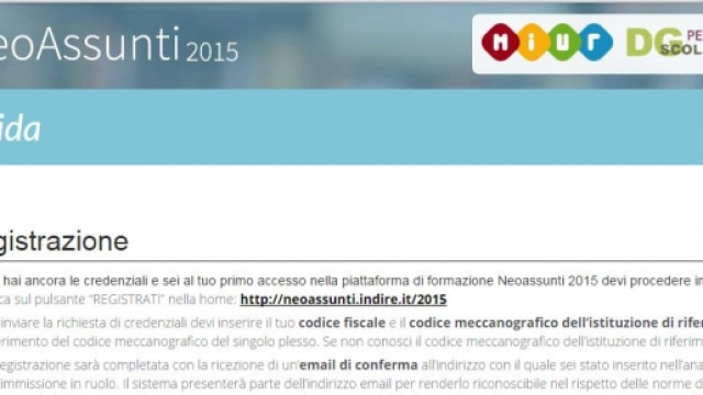 registrazione Indire come effettuarla