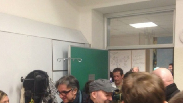 Vasco Rossi in visita in Ospedale