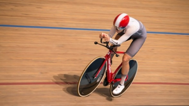 Bridie O'Donnell durante il Record dell'Ora