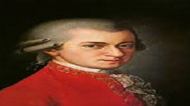 W.A. Mozart in un famoso ritratto