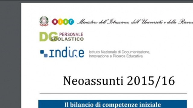 Indire il bilancio delle competenze