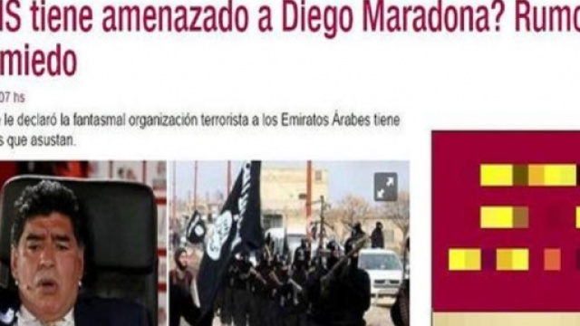 Il titolo del giornale argentino