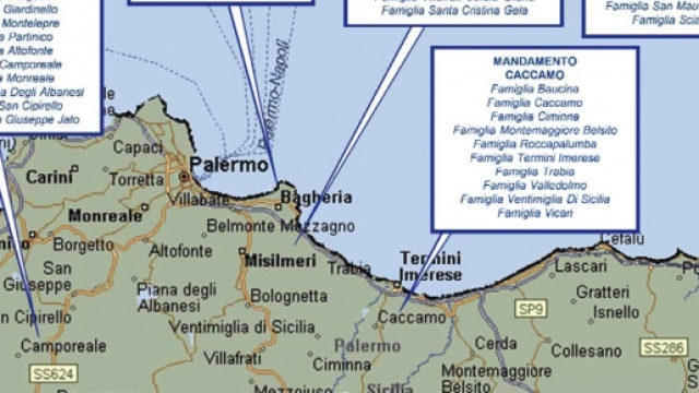 Mafia, nuova mappa clan in provincia di Palermo