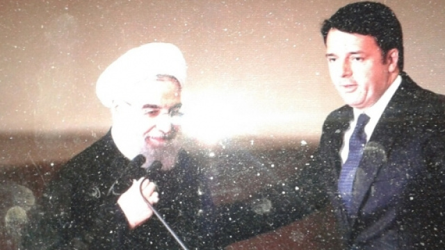 Hassan Rouhani e Matteo Renzi a Roma