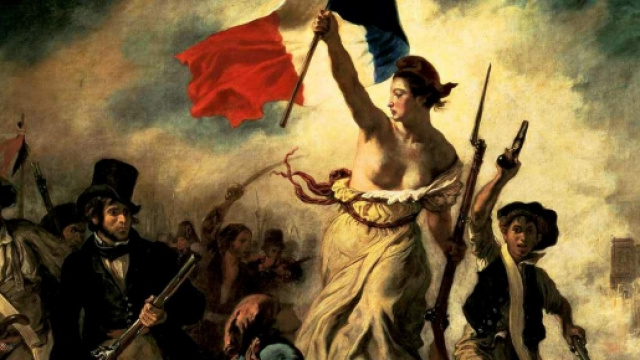 La Libert&agrave; che guida il Popolo, Delacroix (1830)