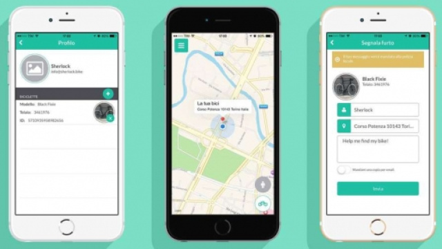 La app visualizzata in tre fasi diverse