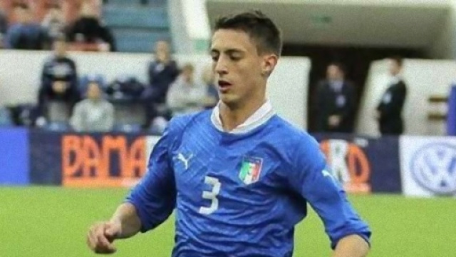 Antonio Barreca con la maglia dell'Under 21