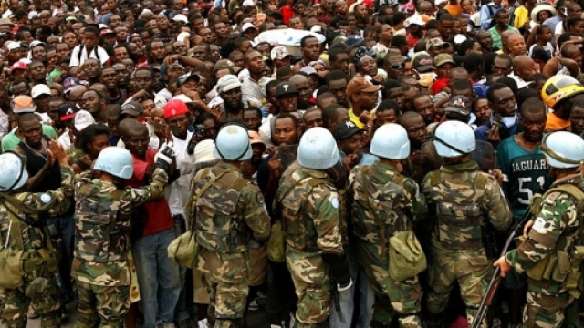 Caschi blu, manifestazione sull'isola di Haiti
