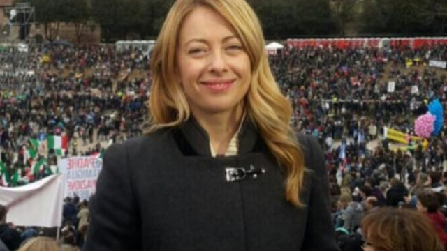 Giorgia Meloni durante il Family Day