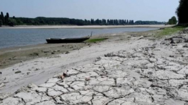 il fiume Po colpito dalla siccit&agrave;