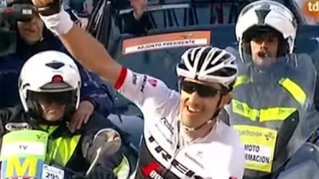 L'arrivo vittorioso di Fabian Cancellara