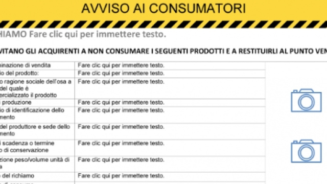 Avviso ai consumatori 2016: alimenti, farmaci