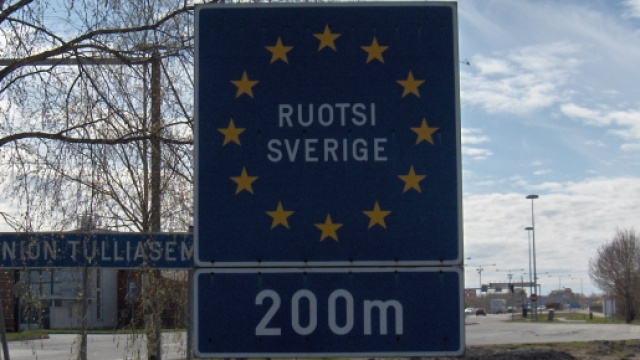 Uno scorcio del confine svedese