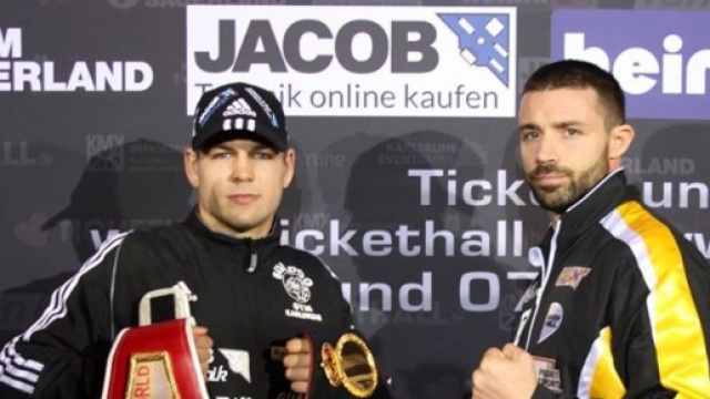 I due pugili in una delle conferenze pre-match