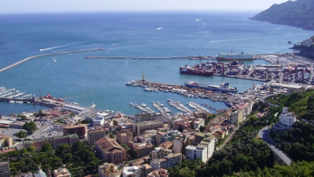 Panorama di Salerno dal Castello di Arechi
