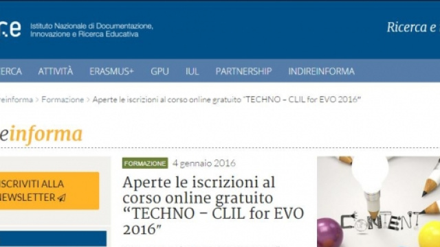 Indire programma corso gratuito di inglese