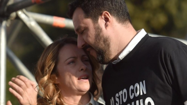 Meloni e Salvini della coalizione del centrodestra
