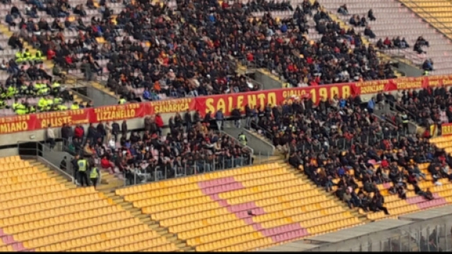 Tanti tifosi del Lecce seguiranno la squadra.
