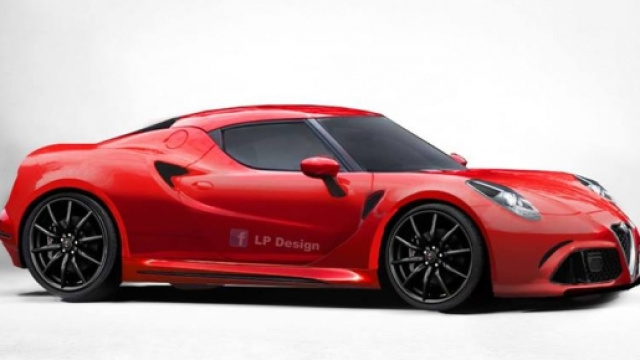 Alfa Romeo 4C Restyling: render By LP Design