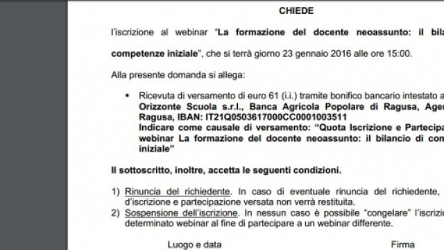 seminario bilancio delle competenze