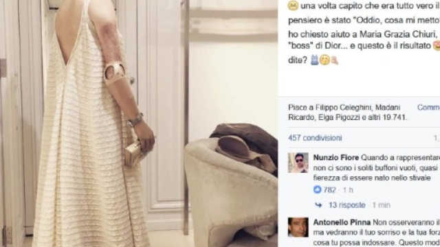 Bebe Vio svela il suo abito su Facebook