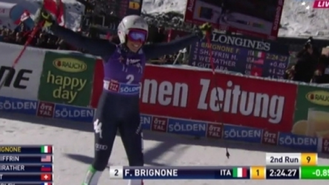 Federica Brignone, vincitrice a S&ouml;lden