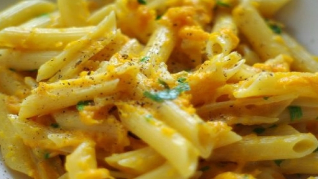 Ricetta della squisita pasta alla zucca.