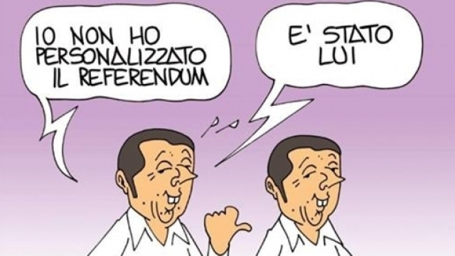 Vignetta satirica sul referendum del 4 dicembre