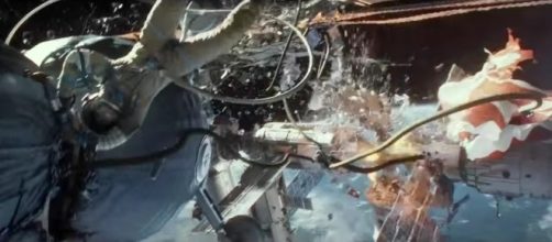 Space debris destroyed the shuttle in 'Gravity.' YouTube (Paramount Pictures - screencap)