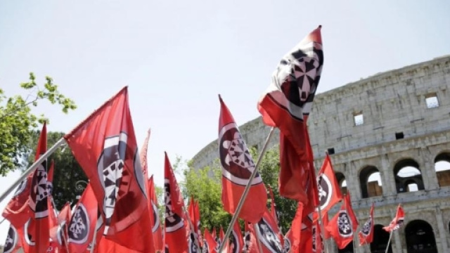 Casapound Italia manifestazione a Roma