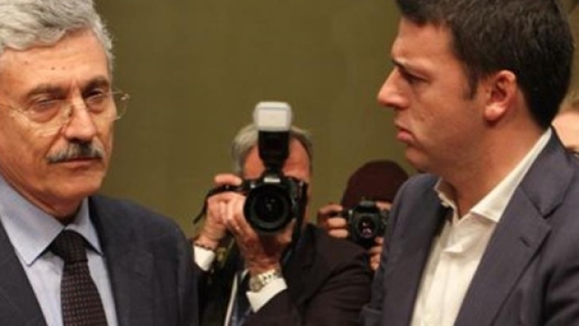 Massimo D'Alema e Matteo Renzi