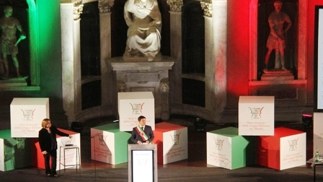 Matteo Renzi agli Stati generali della lingua italiana.
