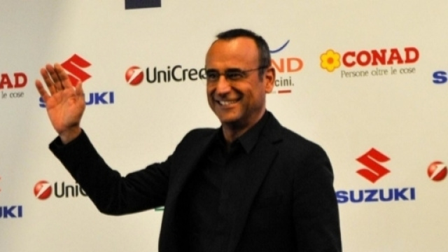 Carlo Conti, conduttore del Festival di Sanremo per la terza edizione consecutiva.