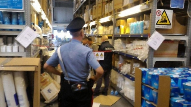 I rilievi alla Metro di Elmas sono stati effettuati dai Carabinieri.