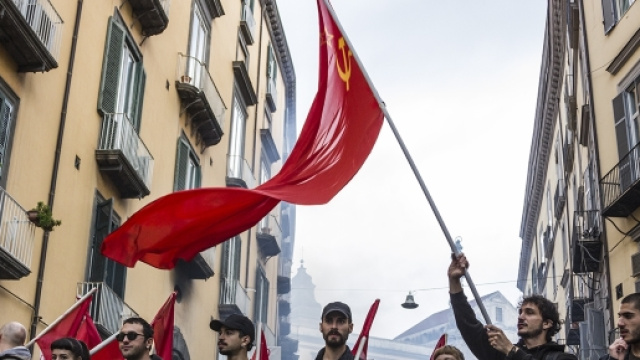 Il corteo parito da Piazza del Ges&ugrave; Nuovo