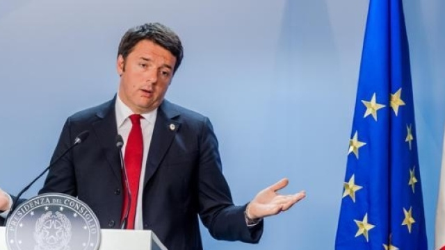 Il premier italiano Matteo Renzi