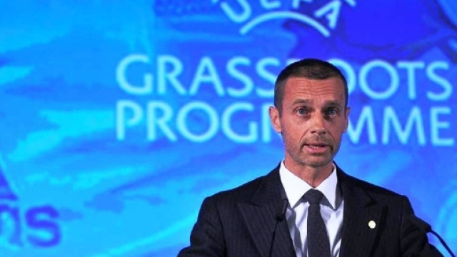 Il Presidente della Uefa, Ceferin