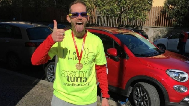 Leonardo Cenci alla Mezza Maratona di Terni dello scorso 21 febbraio