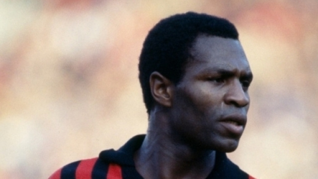 Luther Blissett, attaccante inglese di origine giamaicana, al Milan nella stagione 1984/85