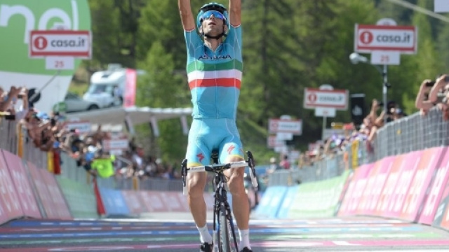Vincenzo Nibali, la vittoria Risoul allo scorso Giro d'Italia
