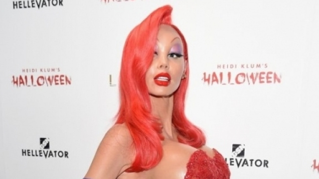 Heidi Klum in versione Jessica Rabbit ad Halloween 2015
