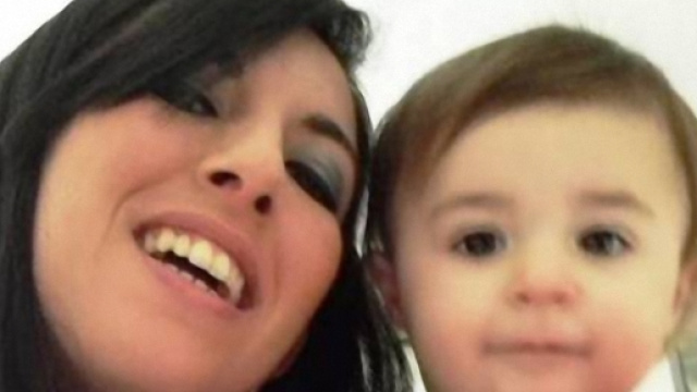 La piccola Sofia con la mamma Valentina.