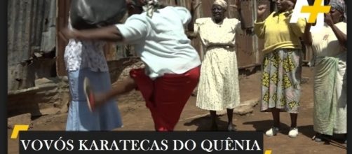 Idosas aprendem karat&ecirc; para se defenderem contra estupros